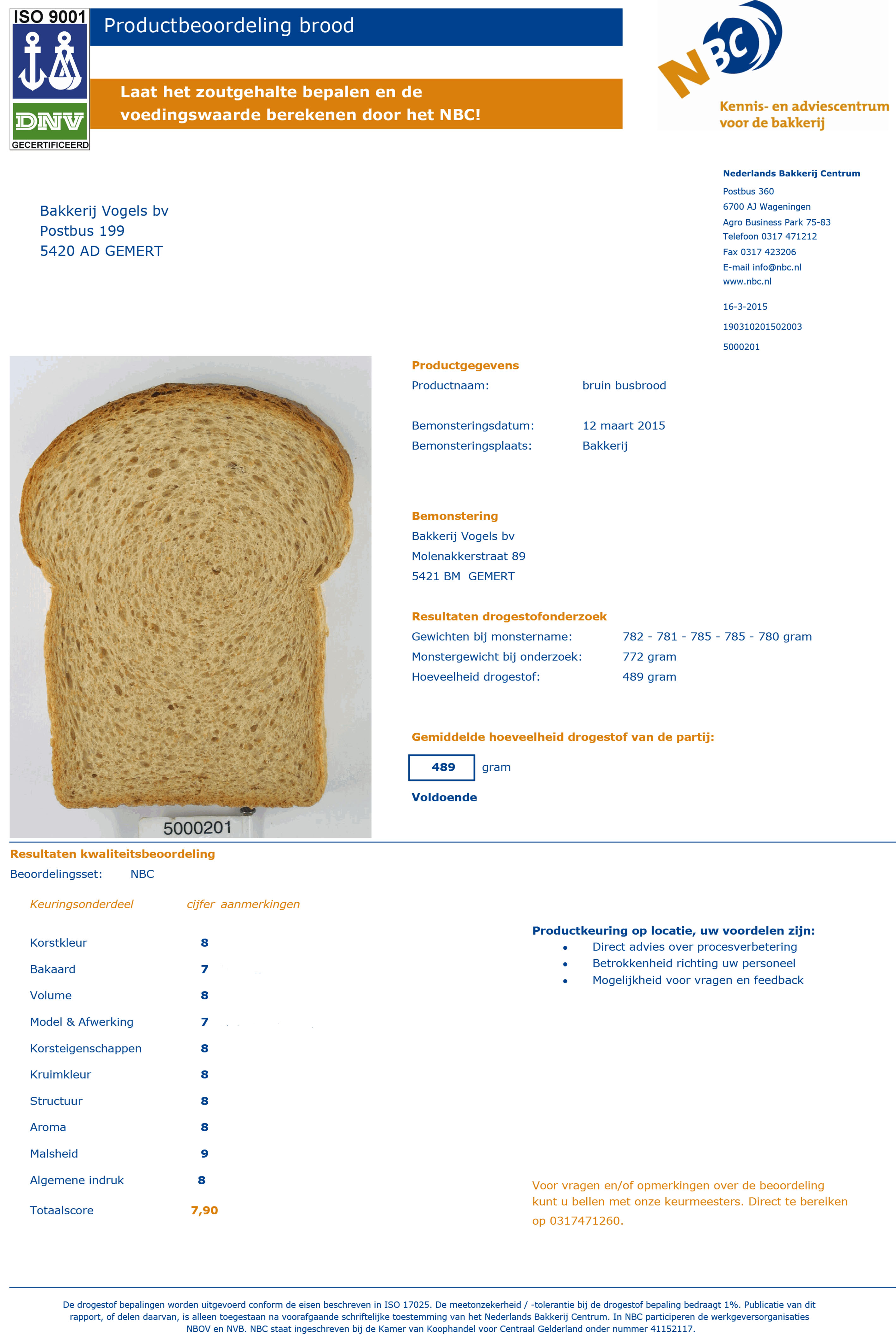 broodbeoordeling NBC maart 2015 site